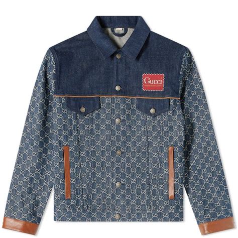 gg-fluwelen jas van gucci|Gucci gg denim jacket.